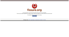 Desktop Screenshot of fissure.org